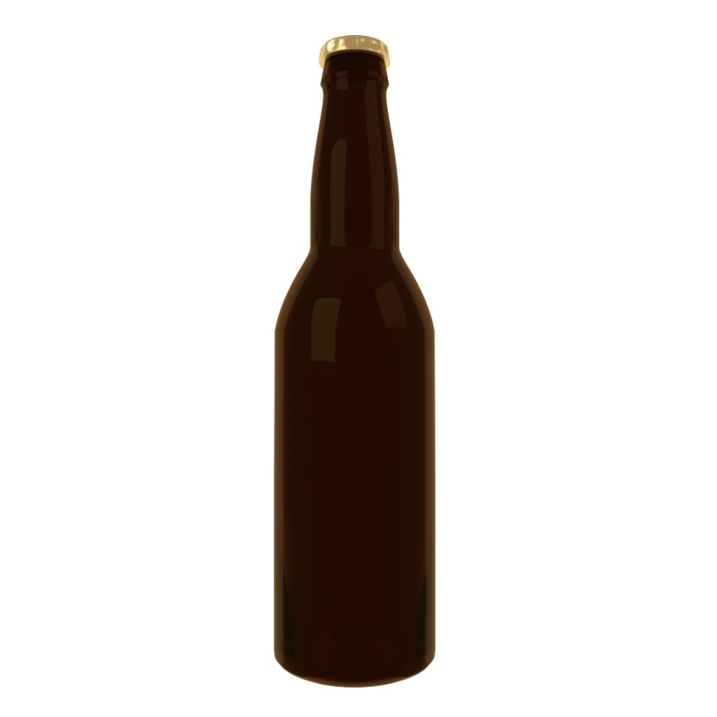 High Poly Beer Bottle preview image 1